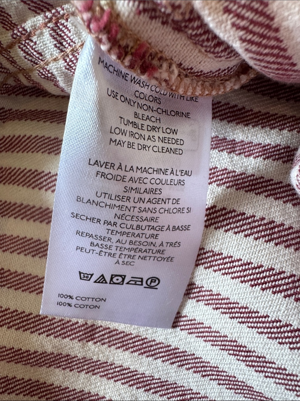 We The Free Moxie Barrel Jeans Red Berry Stripes - Picture 10 of 10